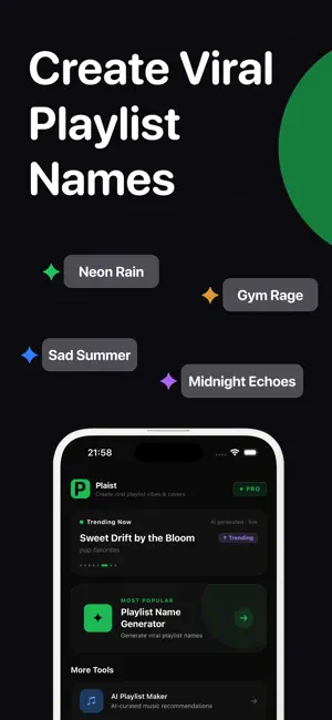 Plaist: Playlist Name AI screenshot 1