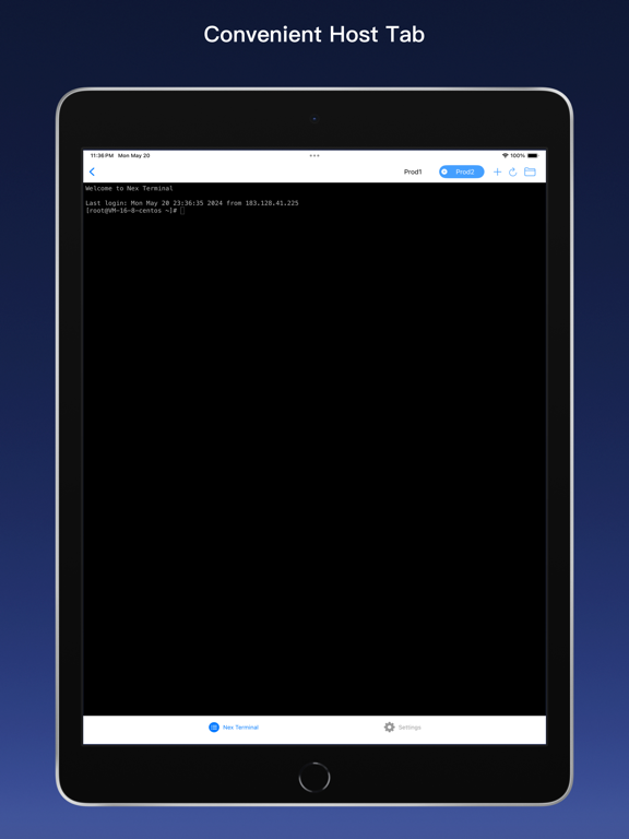 Nex Terminal-SSH & SFTP client iPad screenshot 2 - Developer Tools app