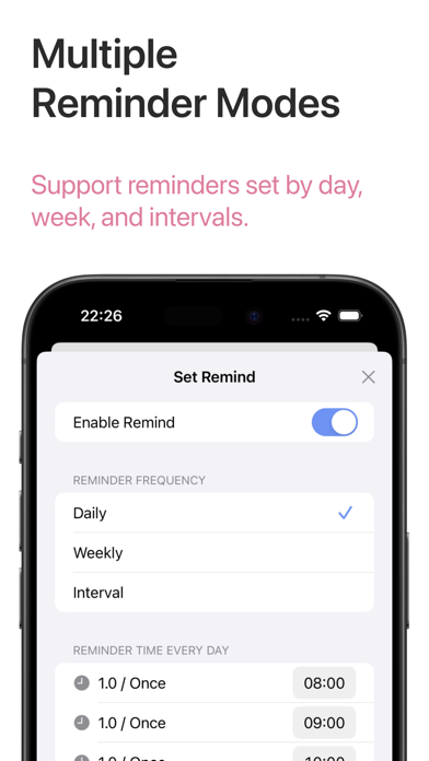 iCare - Medication Reminder Screenshot