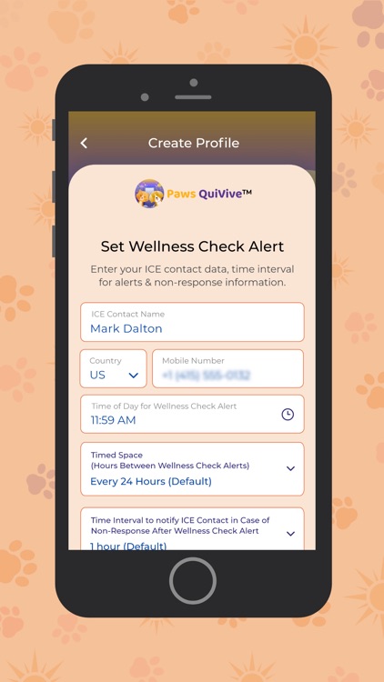 Safety Check Ins, Paws QuiVive