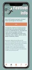 Edmonton Folk Music Festival screenshot #3 for iPhone