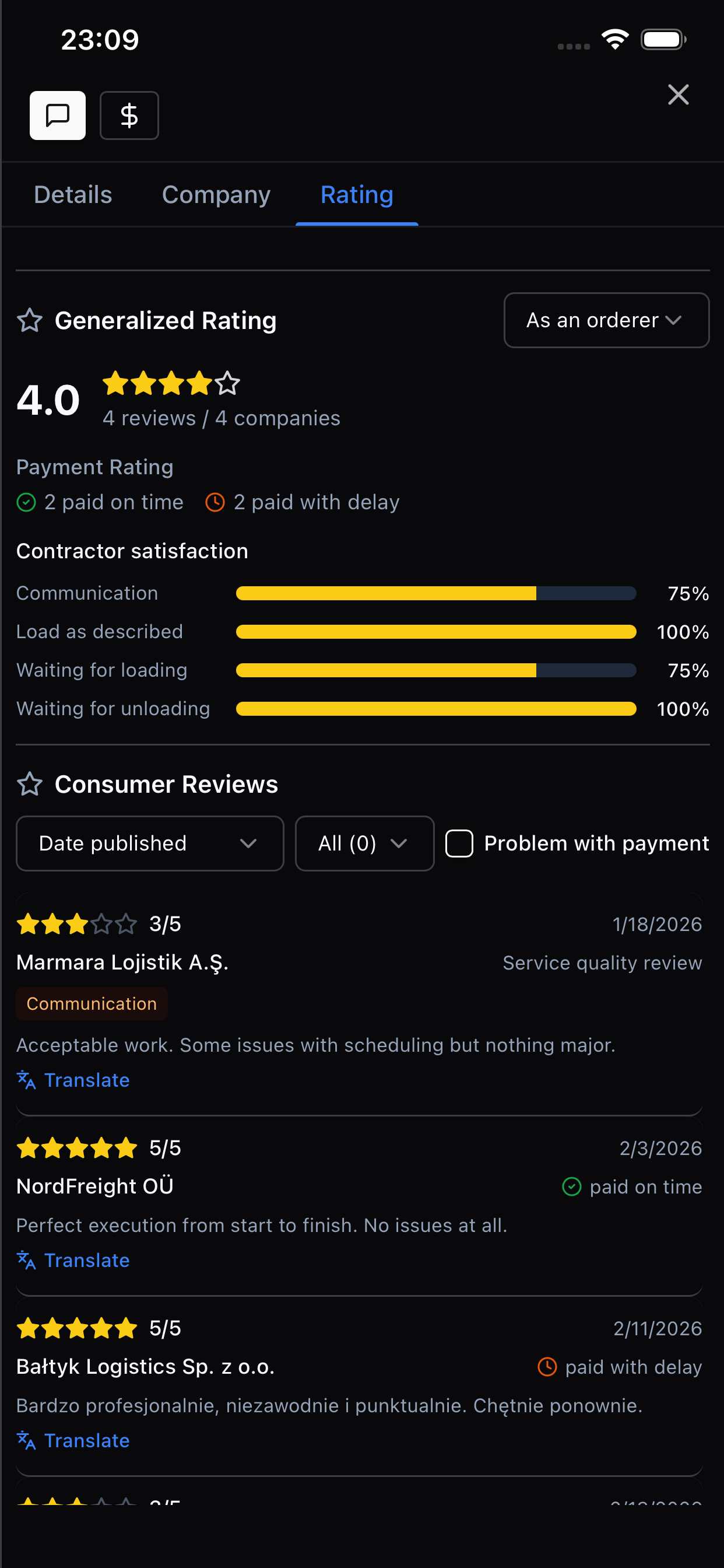 PickUp2 – Freight Exchange
