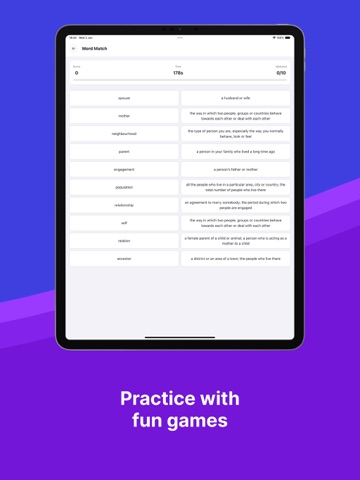 Learn 5000 English Words iPad screenshot