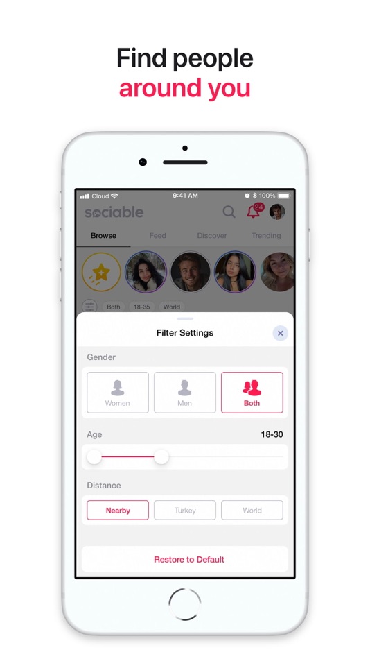 #7. Sociable - Video Chat & Games (iOS) Podle: SKYLB ELEKTRONIK TIC. A.S.