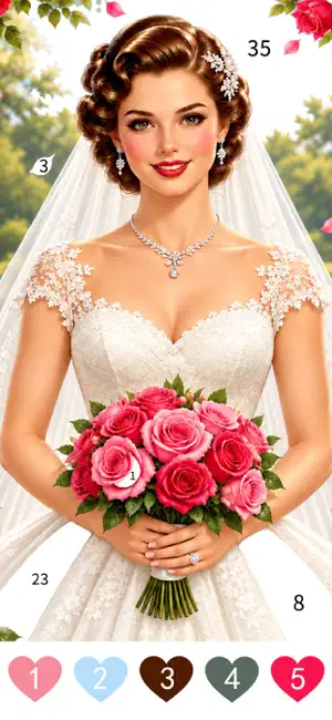 Wedding Color Paint By Number screenshot 1