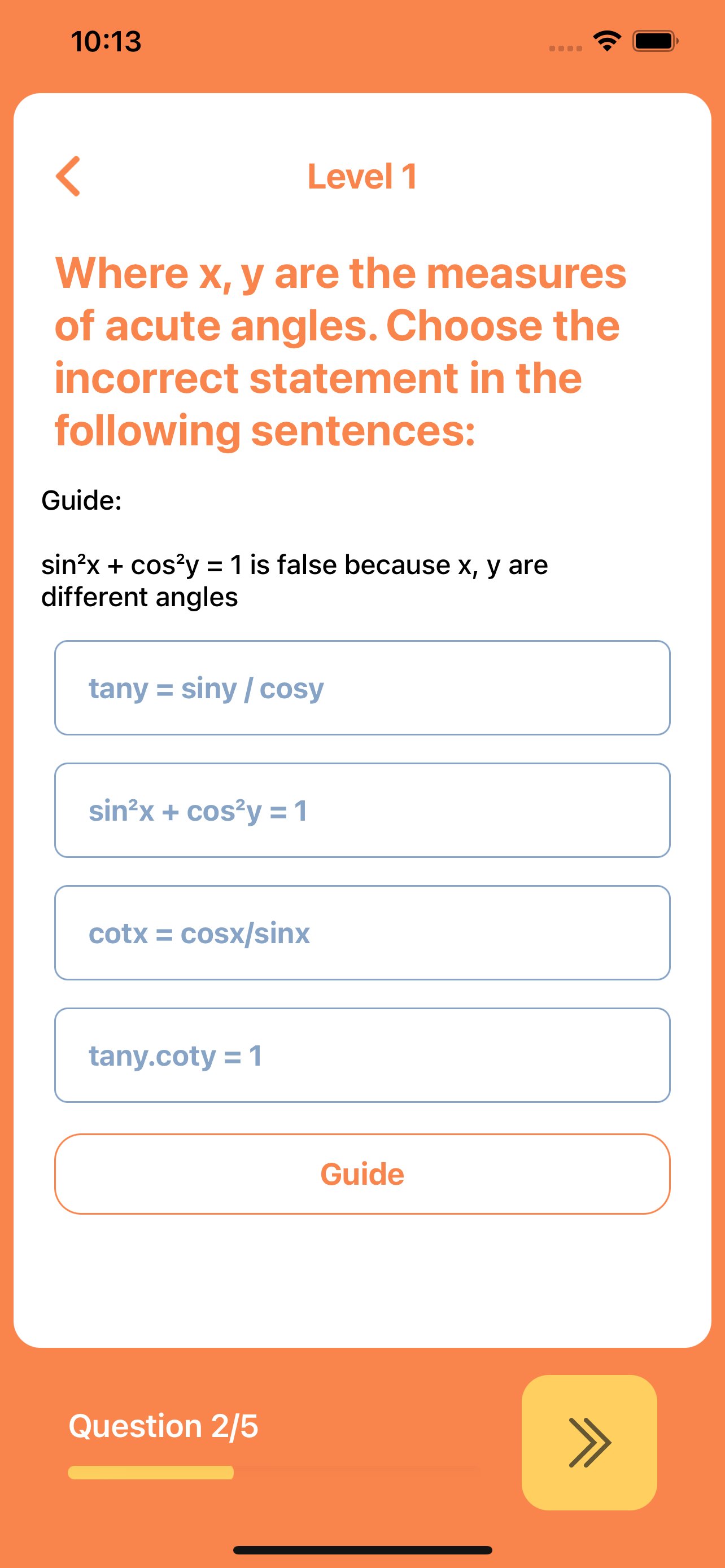 Algebra Practice