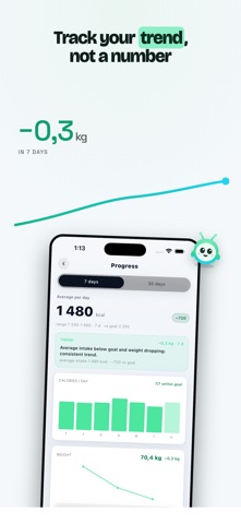 Volumeal: AI Calorie Counter iPhone screenshot