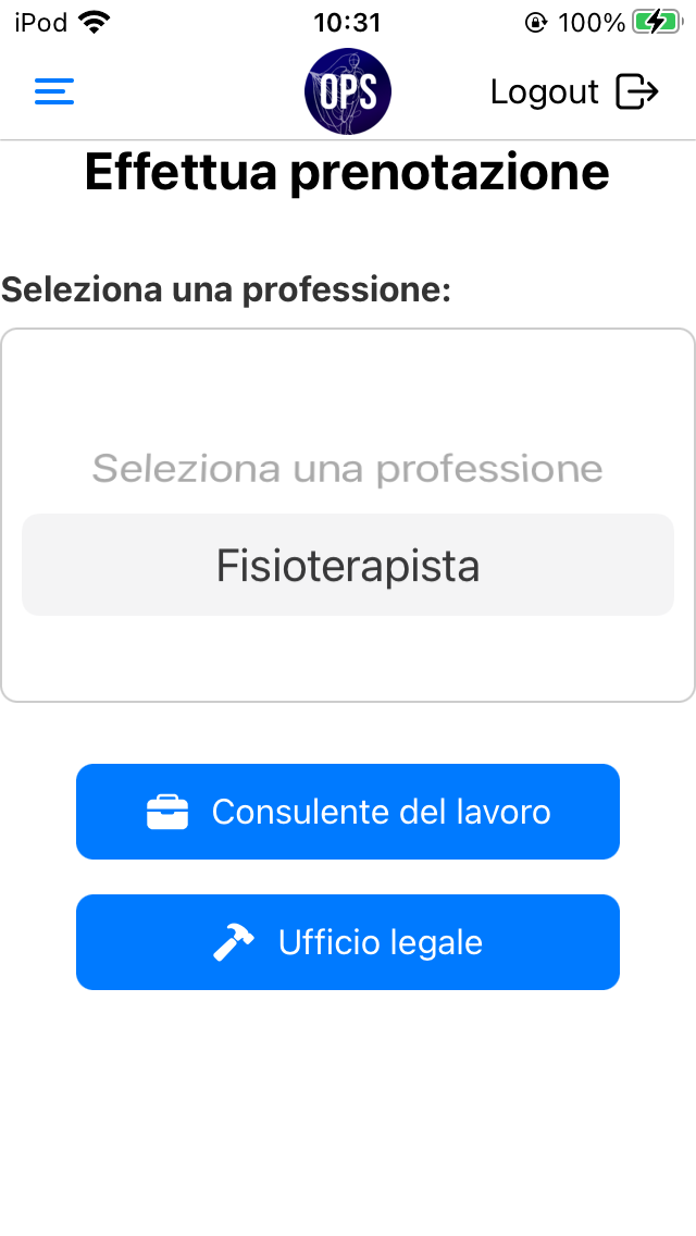 OPS Ordine TSRM PSTRP NAAVBNCE Screenshot