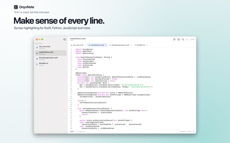 OnyxNote: Text & Code Editor screenshot