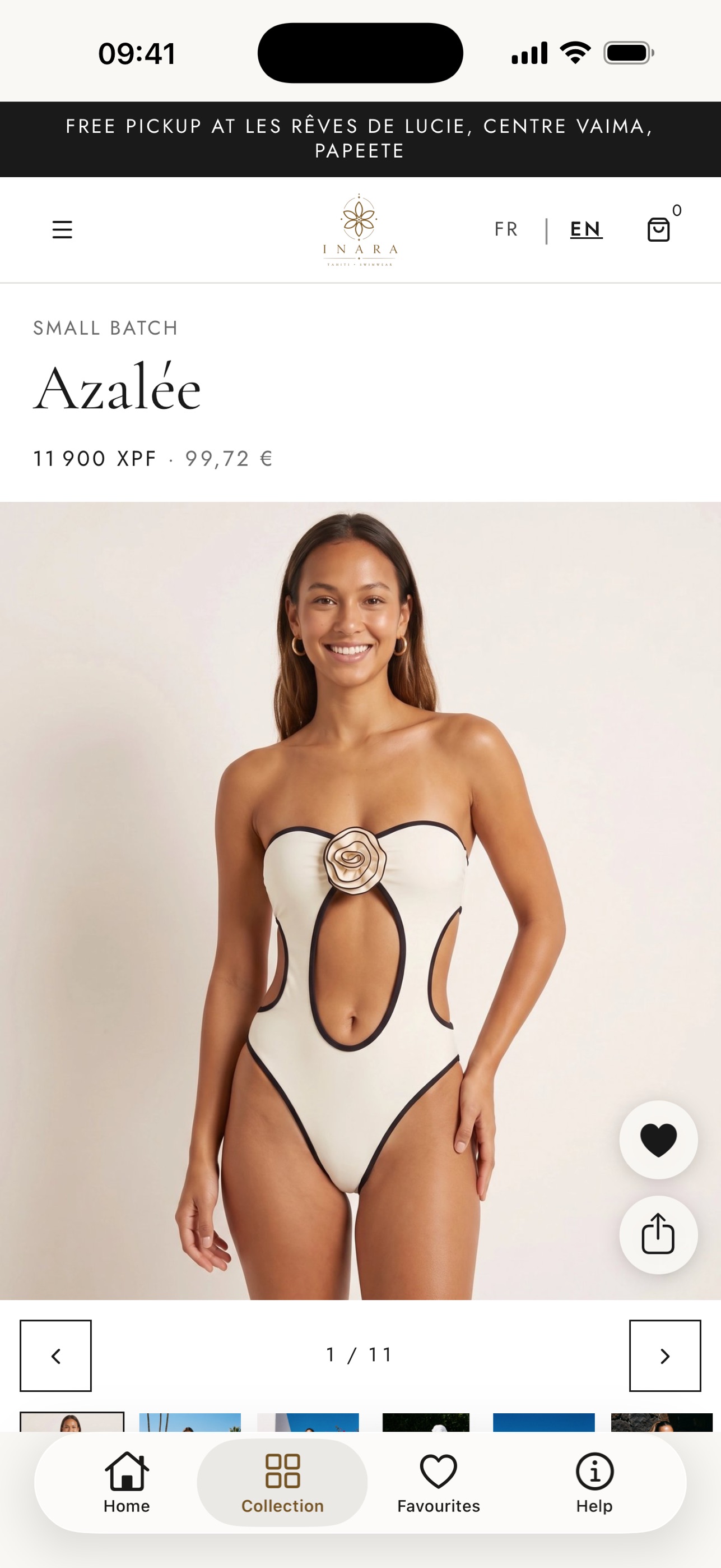 Screenshot 2 of INARA — Tahiti Swimwear
