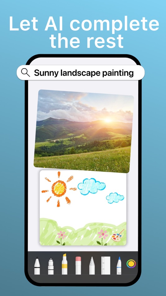 #2. Realtime drawing AI Painter (iOS) Podle: nazife ince