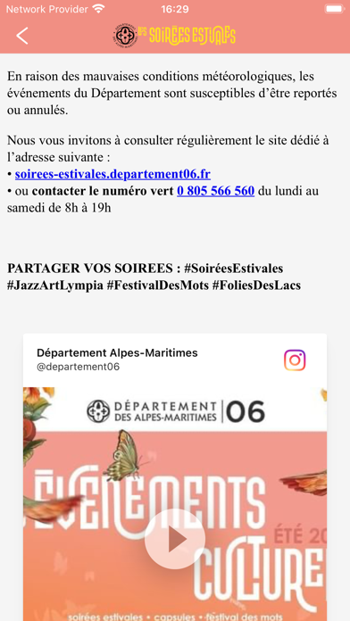 Soirées Estivales Screenshot
