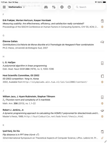 References iPad screenshot