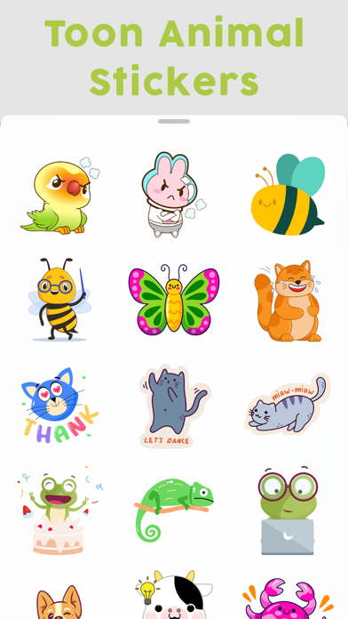 Screenshot #2 pour Toon Animal Stickers