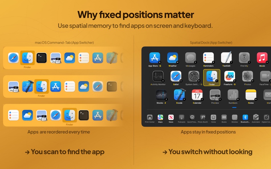 #3. Spatial Dock - App Switcher (macOS) Von: LogiBeam