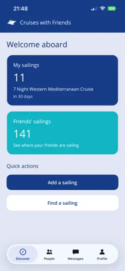 Captura de pantalla de Cruises With Friends en iPhone 3