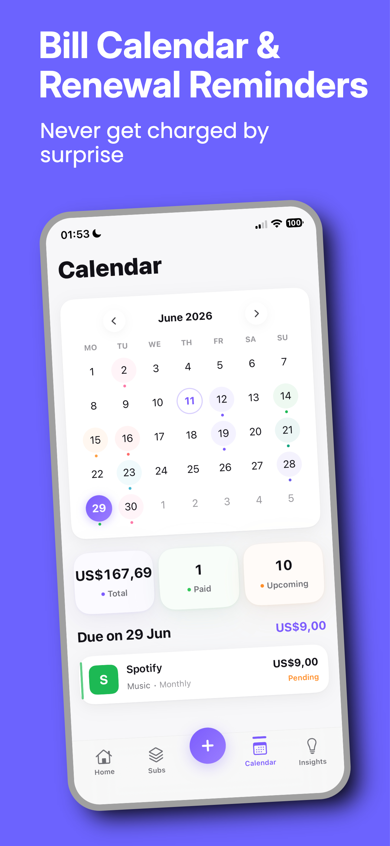 Subscription Manager - Subly