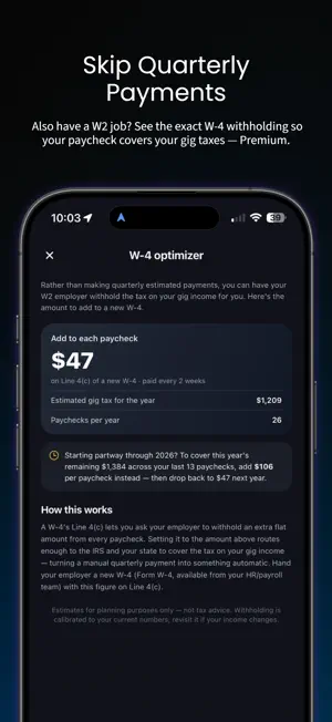 SetAsideTracker: Gig Taxes screenshot 4