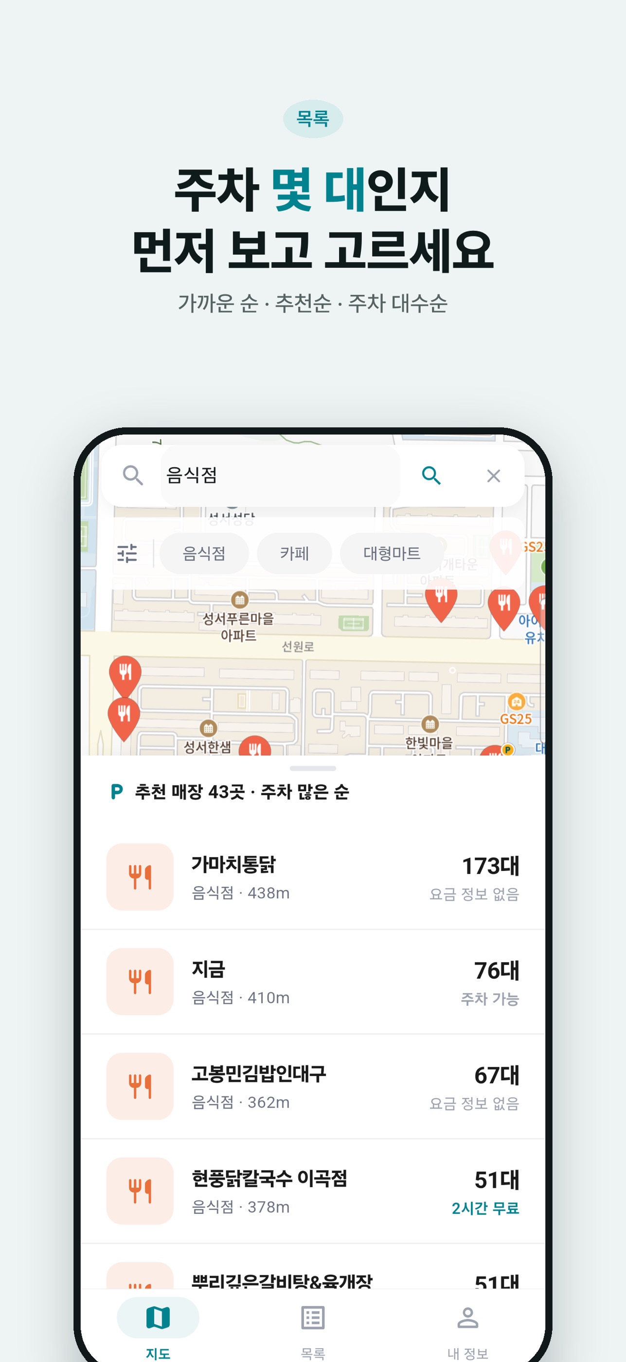 Screenshot 3 of 미리바 - 주차 편한 맛집·카페