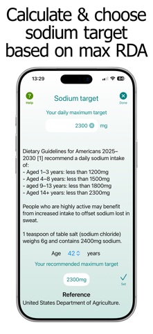 Sodium Counter and Tracker Screenshot 4 of 10