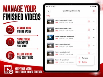 Video Speed Editor - Changer iPad screenshot