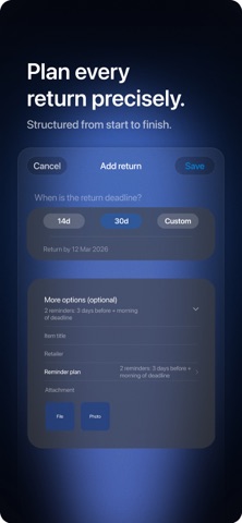 Kipdue: Return Tracker Screenshot 3 of 5