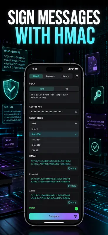 Hash Calculator: MD5 SHA CRC32 screenshot 6 of 10