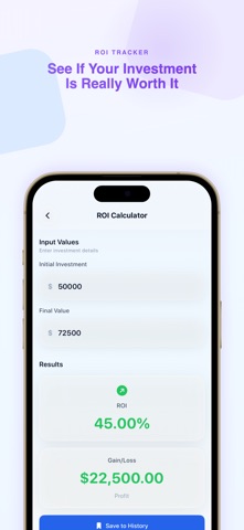 Profit Margin Calculator & ROI Screenshot 5 of 10