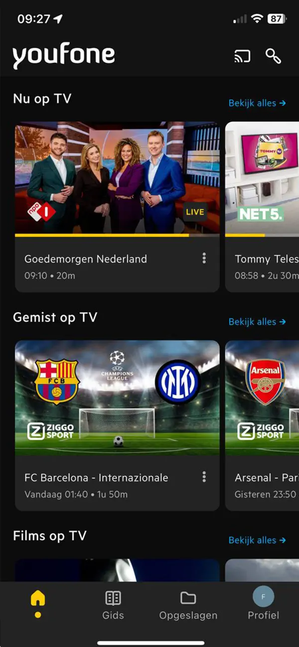Screenshot #1 pour Youfone TV