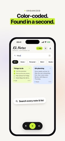 Kk Notes: Voice Notes & Lists Screenshot 6 of 7