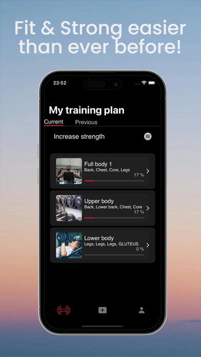 Gymstructor Training App Screenshot