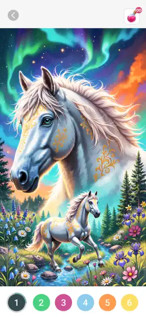 Fantasy Color by Numbers screenshot 2