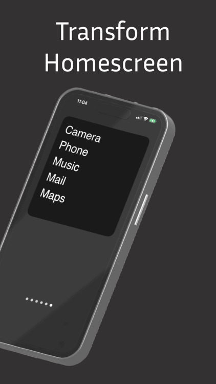 Minimalist screen zen phone