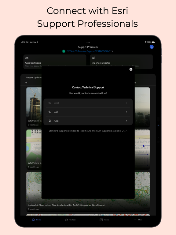 Esri Support iPad screenshot 8 - Productivity app