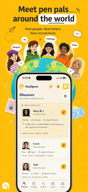 SnailPost: Slow Penpal Letters screenshot 1