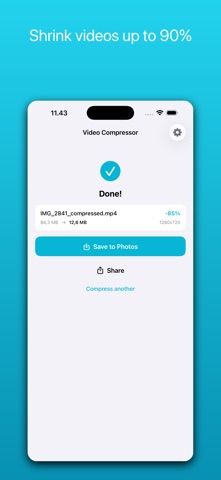 Video Compressor: Resize MP4 iPhone screenshot