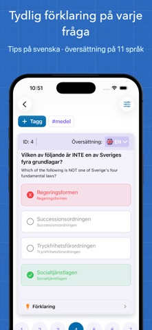 Medborgarskapsprov Sverige screenshot