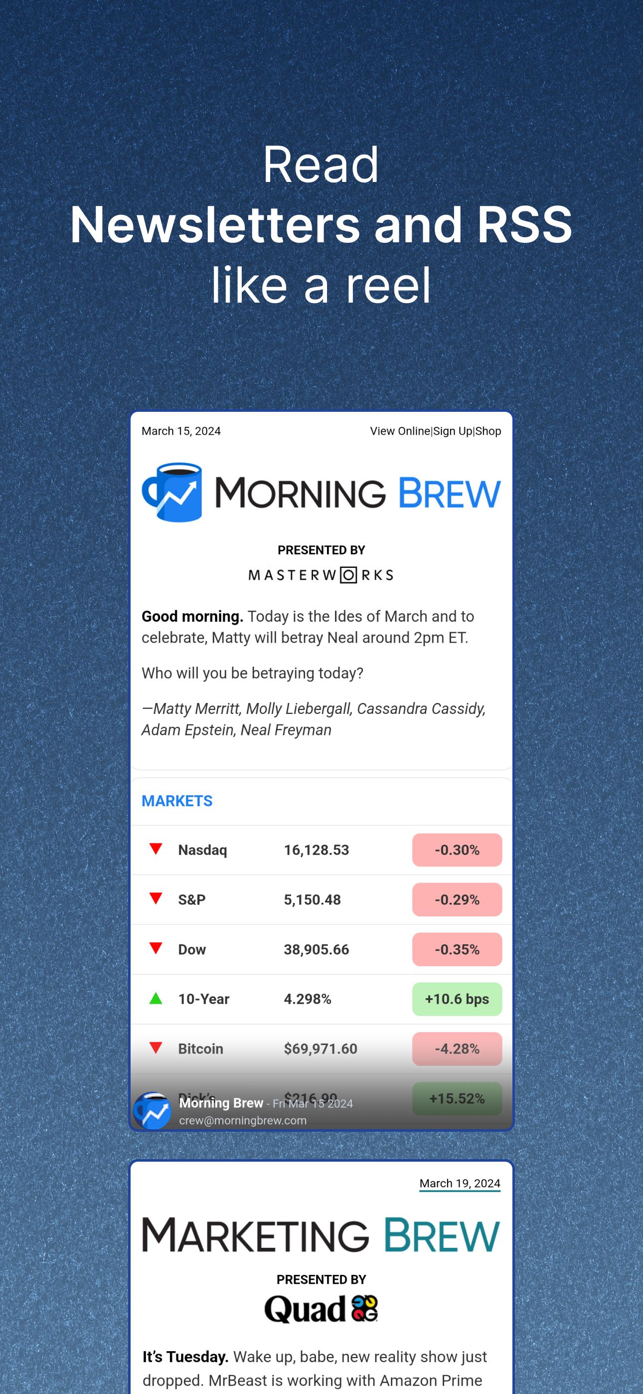 ReadBuff: Newsletters & RSS