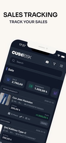 Cusdesk – Stock Tracking Screenshot 3 of 7