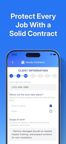 Handy Contracts iPhone screenshot