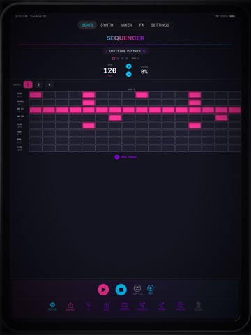 HEXBEAT iPad screenshot
