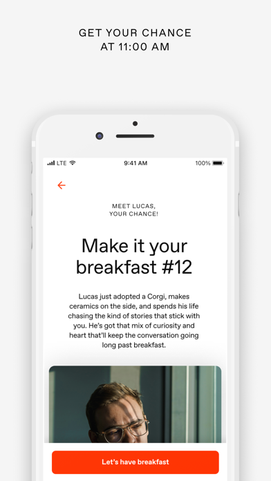 The Breakfast App iPhone screenshot 4 - Social Networking app