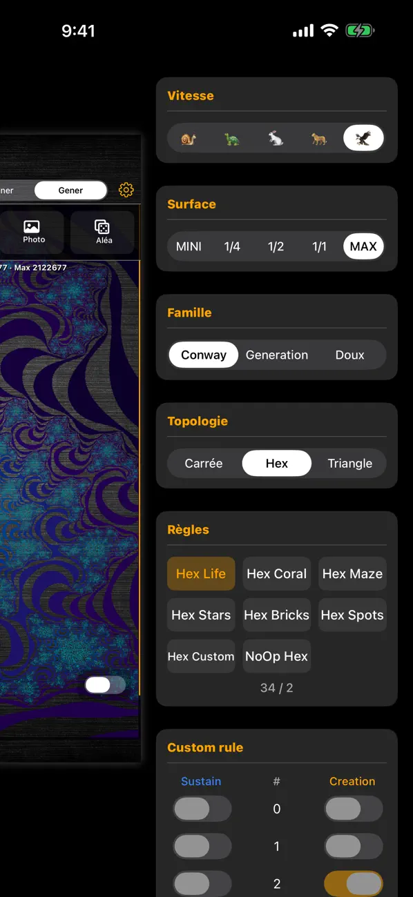 Screenshot #2 pour Game of Life (xs)