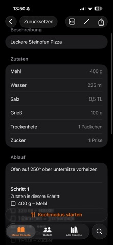 Rezeptmanager screenshot