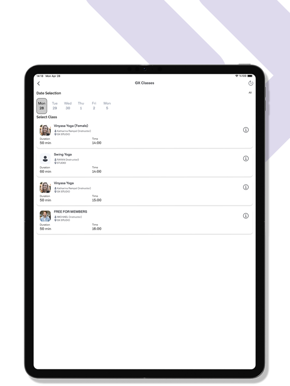 BLACKGYM iPad screenshot