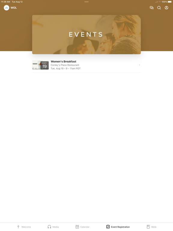 The Word of Life Church App iPad screenshot 4 - Education app