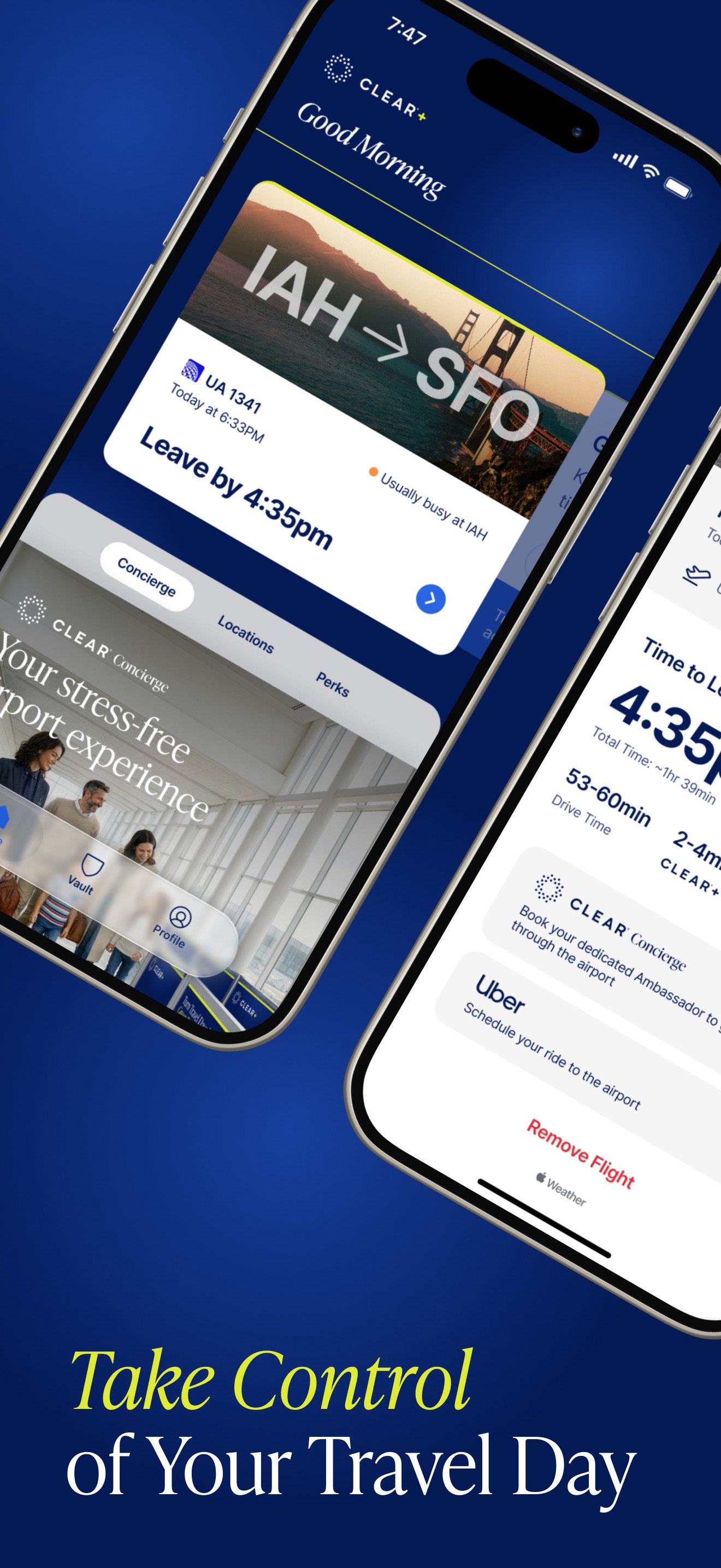 CLEAR: Travel Day Planning App screenshot 1