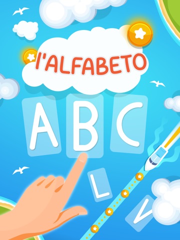 Italian Alphabet App for Kids iPad screenshot