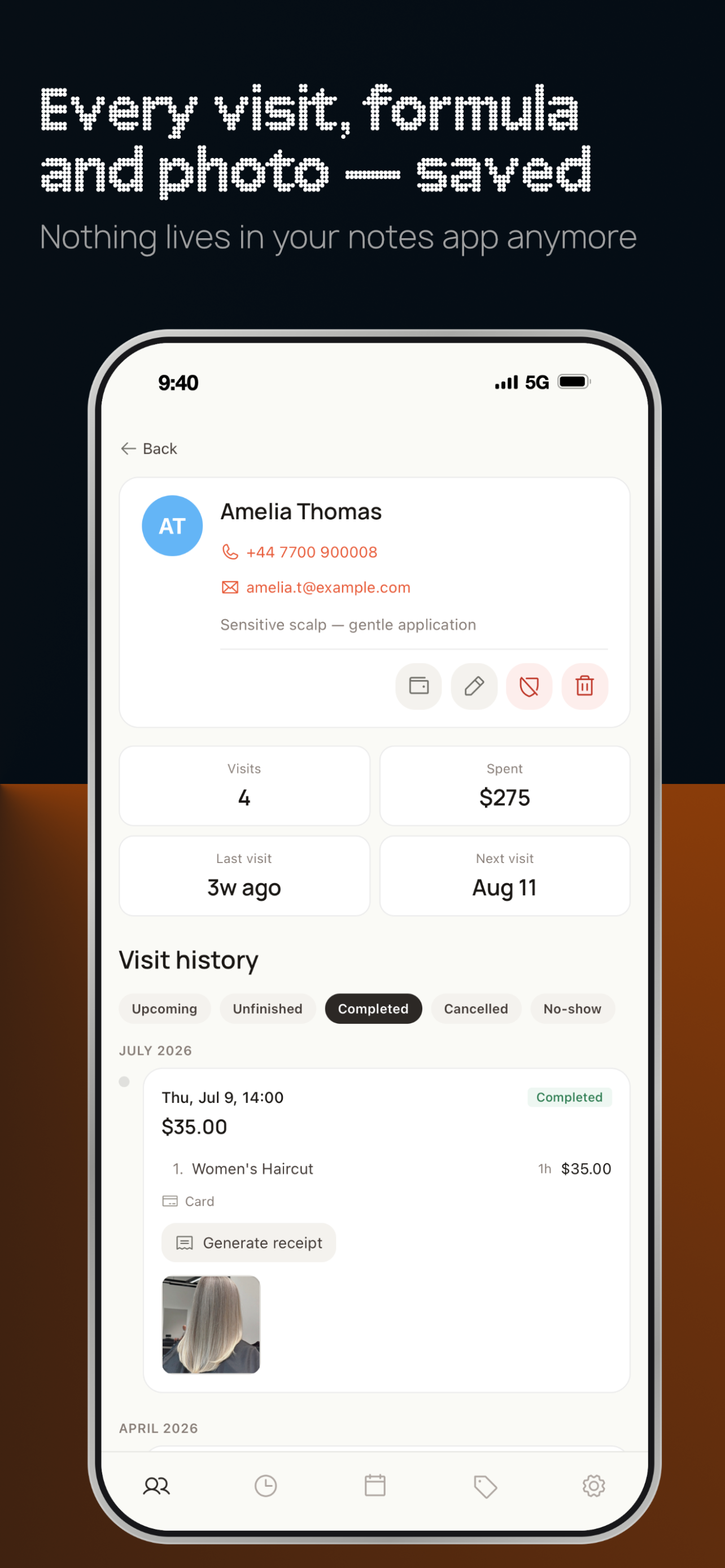 Eigin: Beauty Booking & CRM screenshot 6