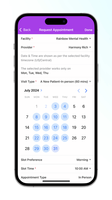 App screenshot